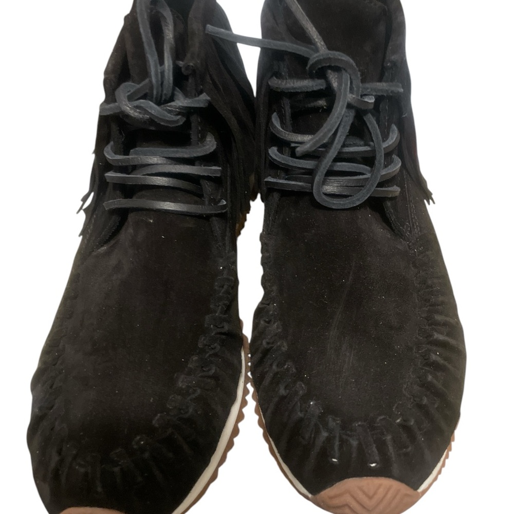 Michael Kors Black Fringe Women's Sneakers shoes size 6 - Picture 4 of 5